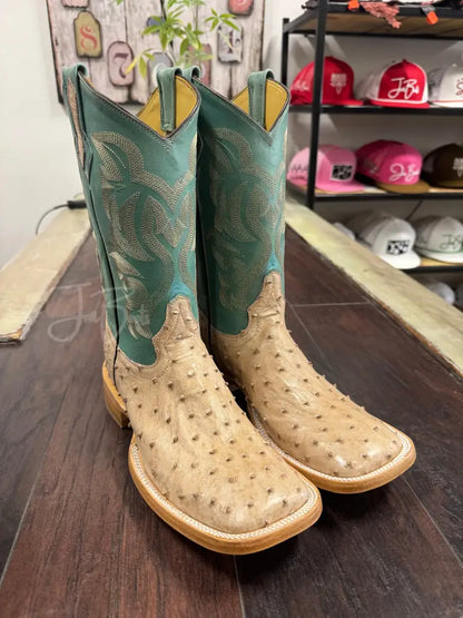 Ostrich Tan Vintage - 8 1/2 D - Boots