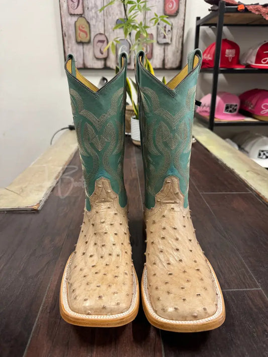 Ostrich Tan Vintage - 8 1/2 D - Boots