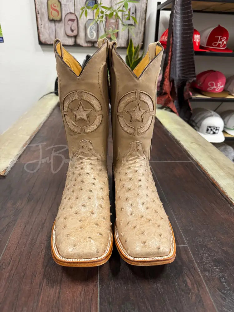 Ostrich Tan Vintage justin - Boots