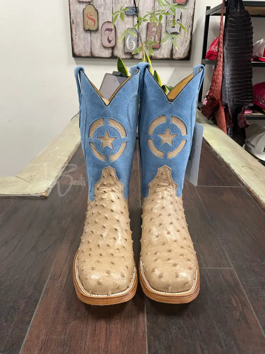 Ostrich-Tan Vintage Steel Toe - 9 1/2 D - Boots