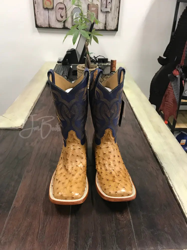 Ostrich -Umber Bruciato Boots