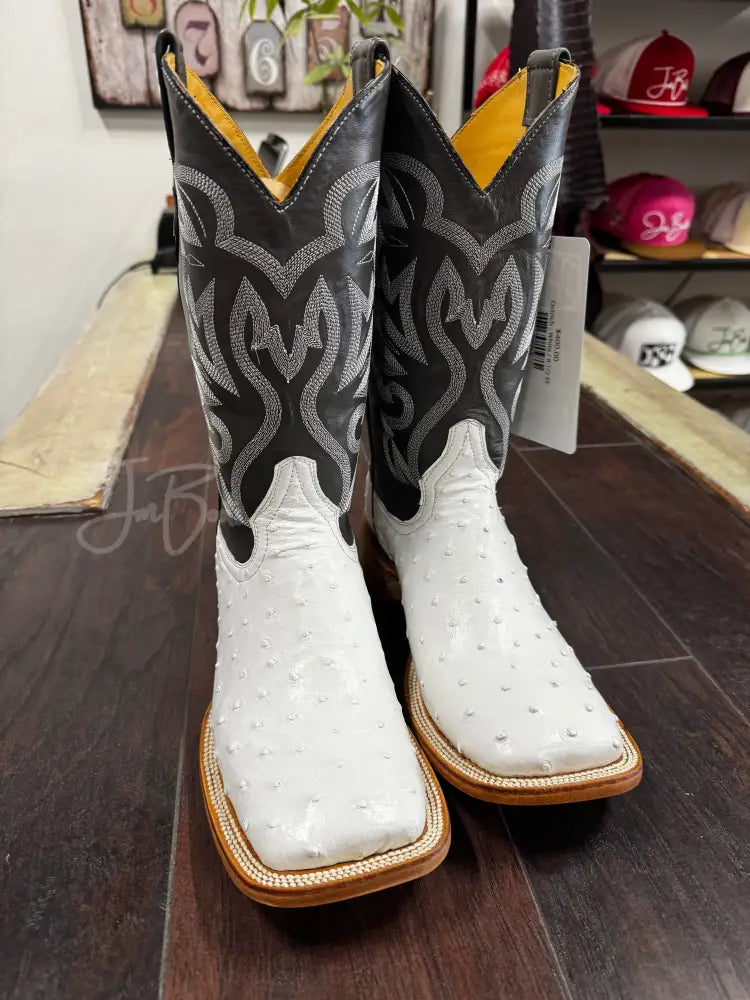 Ostrich - White - Boots