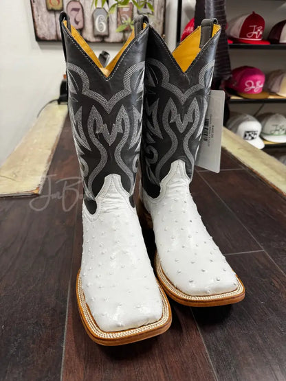 Ostrich - White - Boots