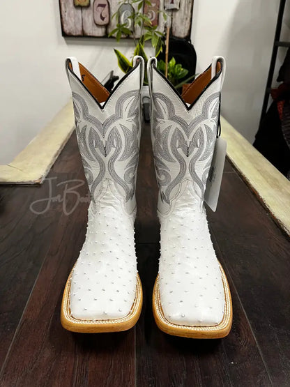 Ostrich - White Boots