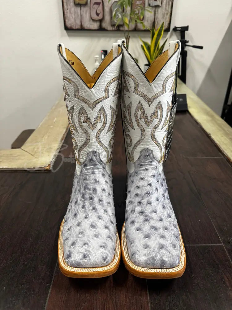 Ostrich- White Bruciato - Boots