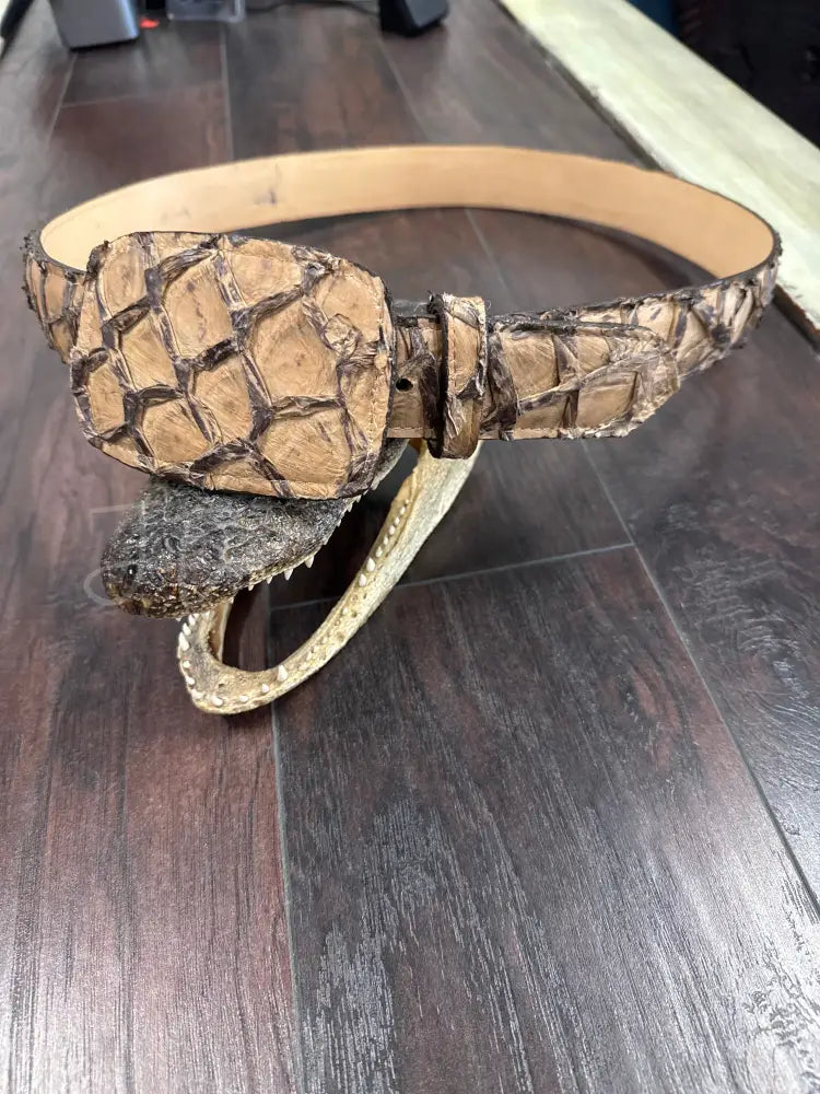Pirarucu Belt- Chocó Matte - Sz 42- 1 3/4’’ width with matching buckle