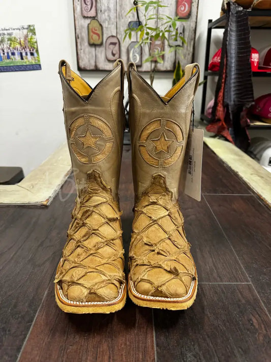 Pirarucu Camel Steel Toe - 8 EE - Boots