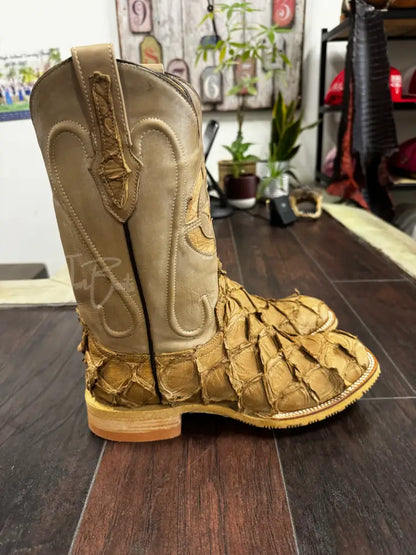 Pirarucu Camel Steel Toe - 8 EE - Boots