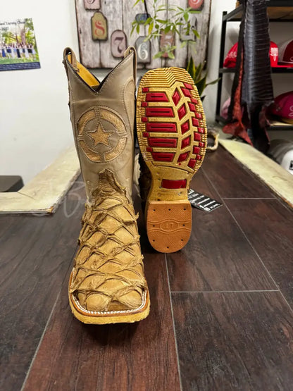Pirarucu Camel Steel Toe - 8 EE - Boots