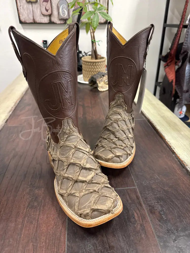 Pirarucu champagne - 9 EE - Men’s western boots