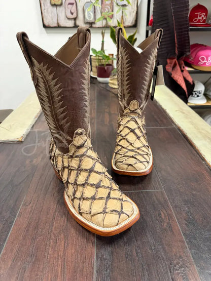 Pirarucu Choco Matte riding heel - 7D - Boots