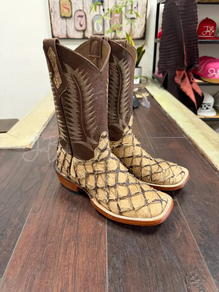 Pirarucu Choco Matte riding heel - 7D - Boots