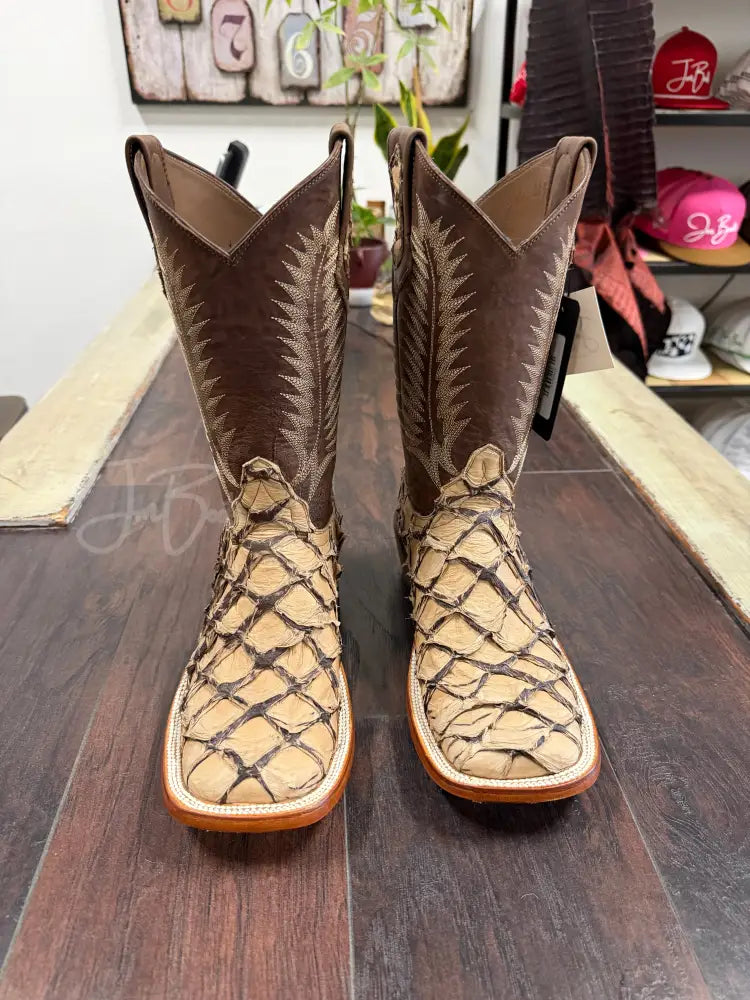 Pirarucu Choco Matte riding heel - 7D - Boots