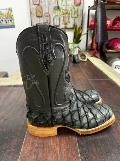 Pirarucu Stone Grey Steel Toe - 8 1/2 E - Boots