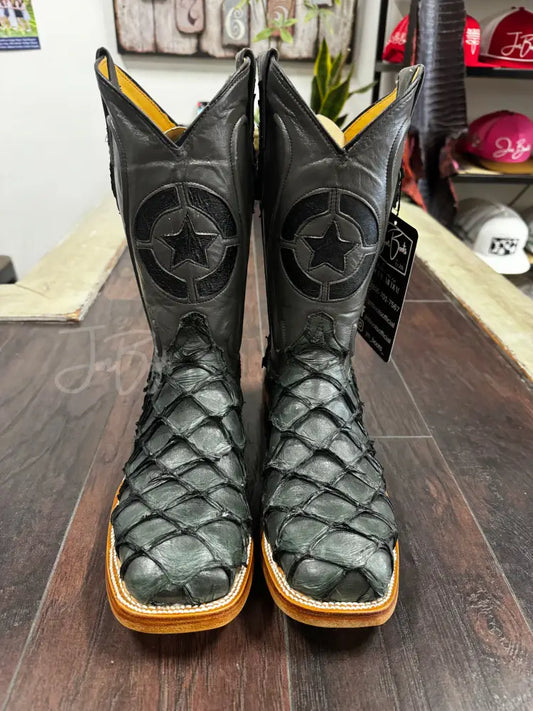 Pirarucu Stone Grey Steel Toe - 8 1/2 E - Boots