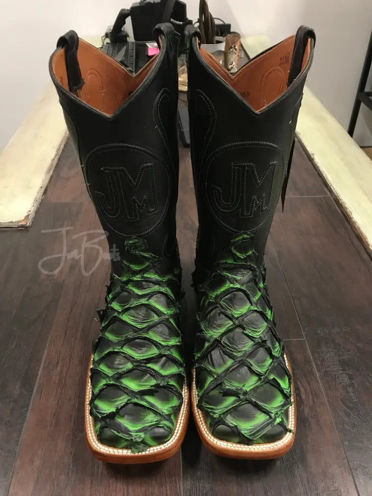 PRR- Black&Green - 9.5 EE - Boots
