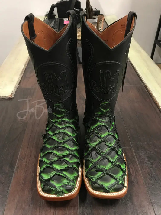 PRR- Black&Green - 9.5 EE - Boots