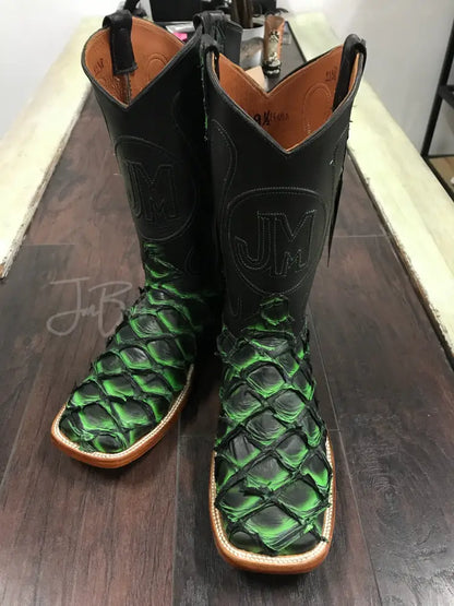 PRR- Black&Green - 9.5 EE - Boots