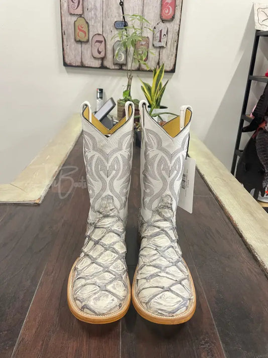 PRR- Blanco con Plata - 10 1/2 D - Boots