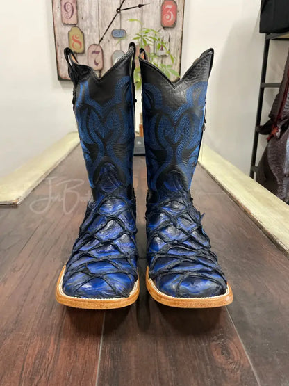 PRR- Blue and Black - 9 1/2 EE - Boots
