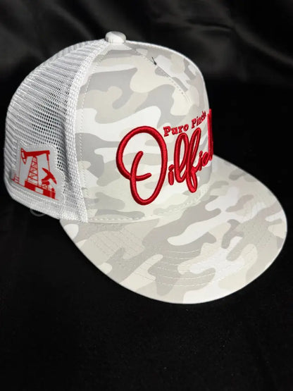 Puro Oilfield-Red 3D Hats