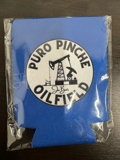 Puro pinche oilfield magnetic koozie