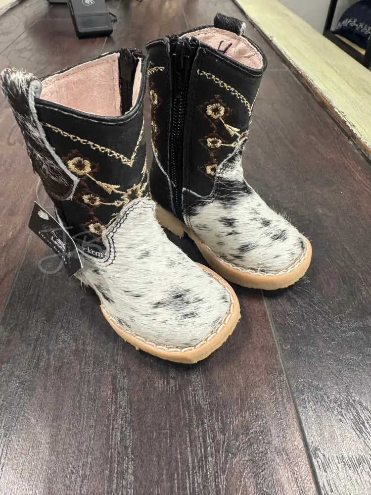 Toddler Cowhide bl/wh - Cowboy boots