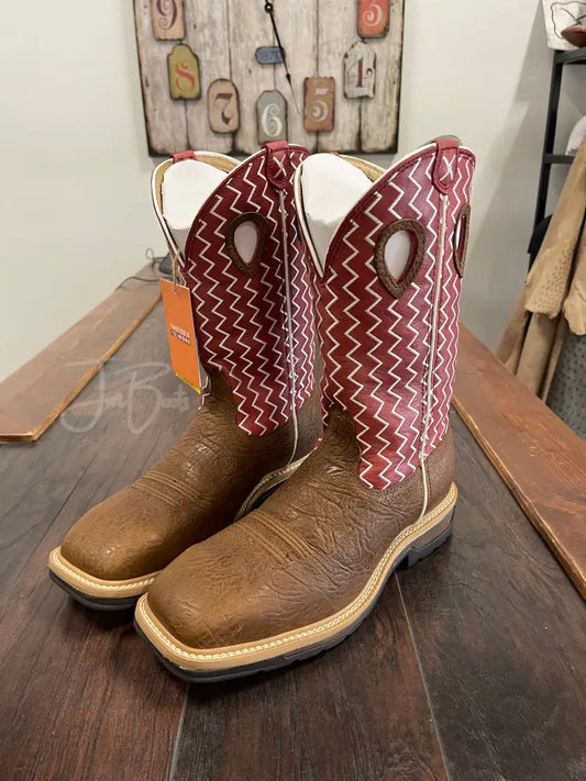Twisted x steel toe cherry