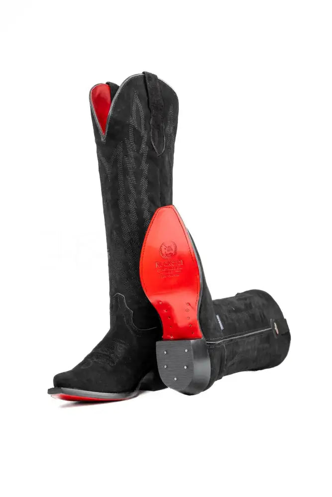 Valentina Suede Tall Snip Toe - Cowboy boots